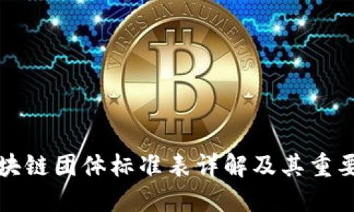 区块链团体标准表详解及其重要性